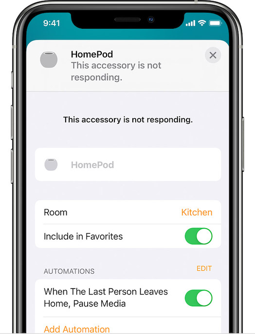 HomePod సమస్య స్పందించడం లేదు